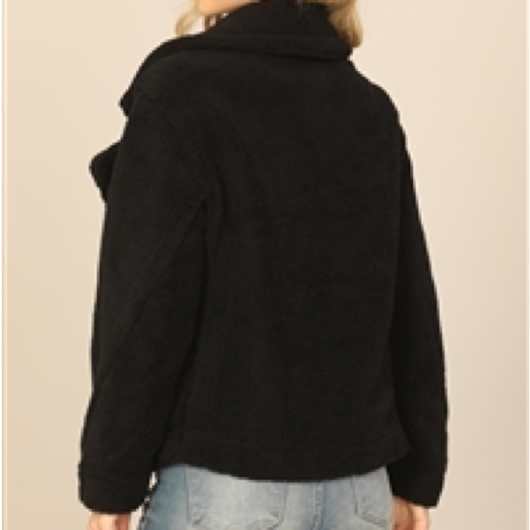 Women’s Black Teddy Bear Short Coat New sizes Small-Large - Picture 2 of 5